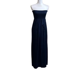 Velvet by Graham & Spencer strapless maxi dress,‎ minimalist, relaxed, simple